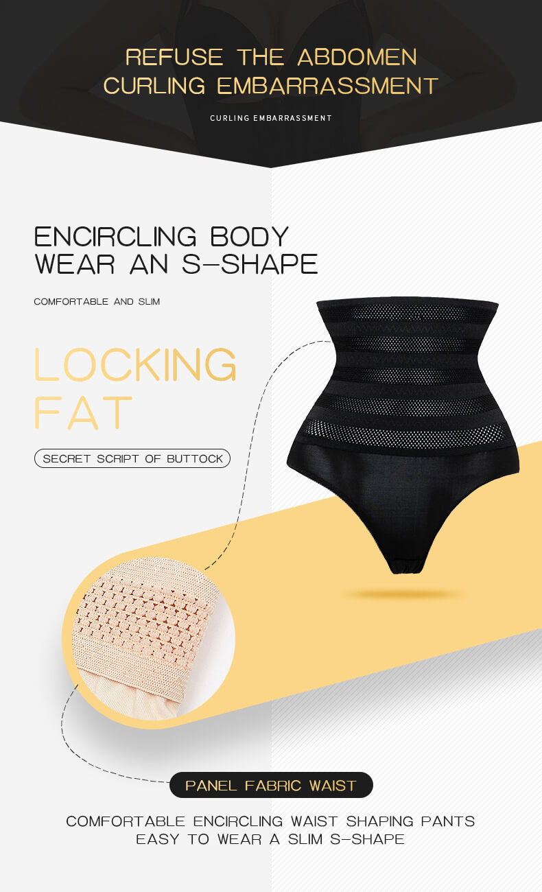 Plus Size Women's Waist Trainer High Waist Slimming Control Panties Breathable Mesh Hip lift Tummy Body Shapers