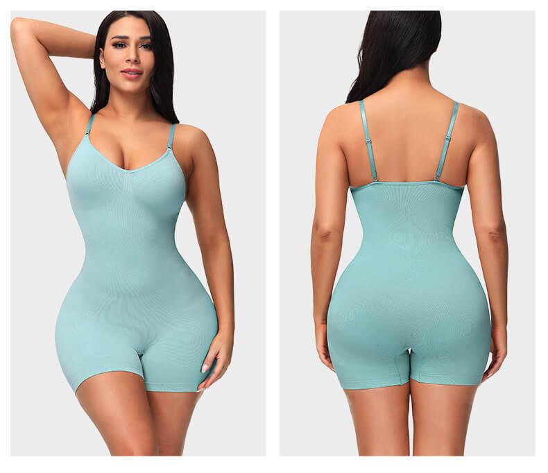 Women's High Elastic One Piece Corset Open Crotch Seamless Sling Bodysuit Jumpsuit Postpartum Recovery Shapers