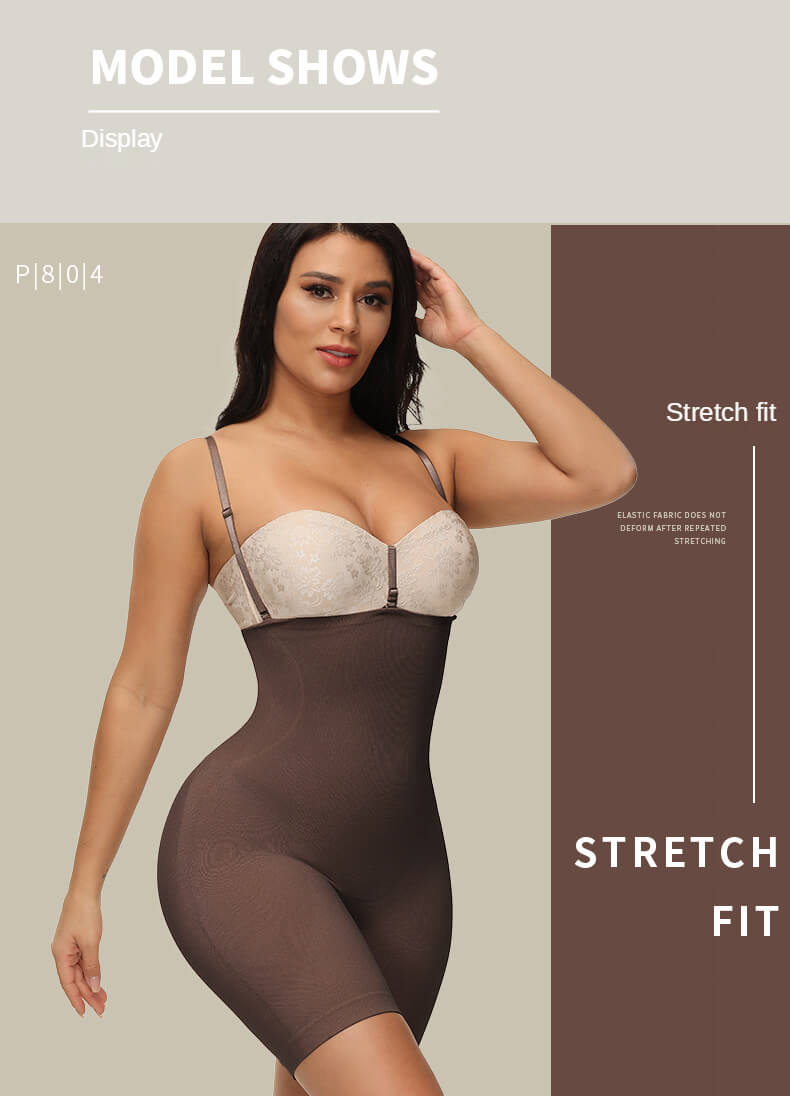Women's Plus Size Corset Hip Waist Shapewear High Elastic Thin Sling Bodysuit Jumpsuit Ladies' Shapers