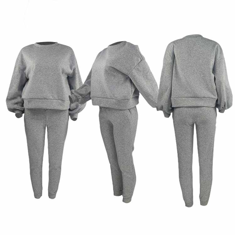 Women's Winter Tracksuit Thick Fleece Lined Sweatshirt